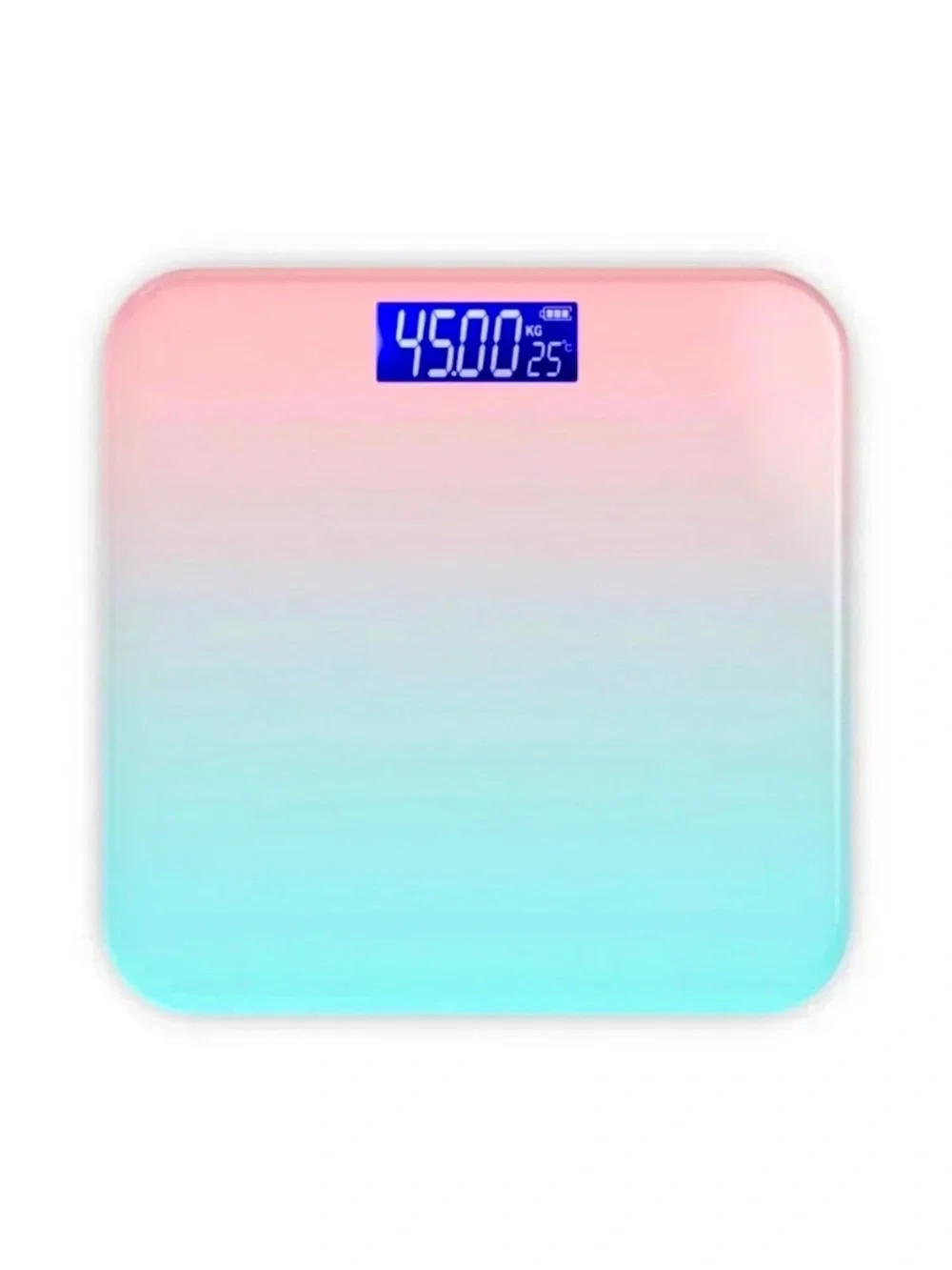 🆕- Stylish digital scale with a pink and blue gradient design. New in Box.